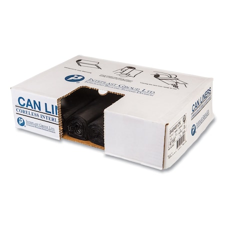 Integrated Bagging Systems 45 gal Trash Bags, 40 in x 48 in, Medium-Duty, 12 microns, Black, 250 PK S404812K